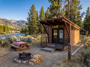 Moose Creek custom-built cabin by Cabins Plus.